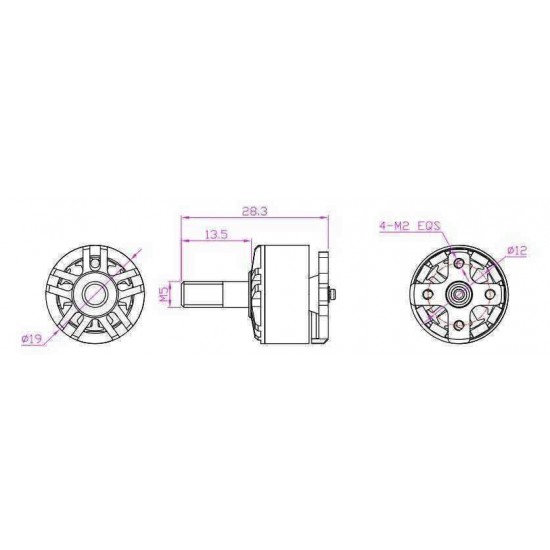 HGLRC Flame 1407 3600KV 3-4S Brushless Motor for RC Drone FPV Racing