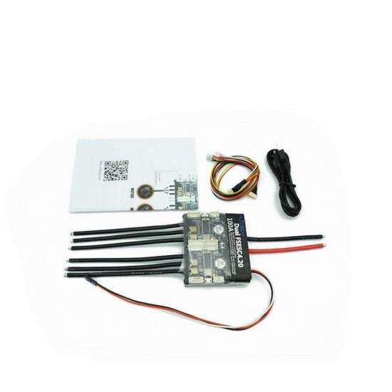 HGLRC-Flipsky Dual FSESC4.20 100A ESC+ Aluminum Heatsink Electric Longboard RC Car/E-bike/E-scooter