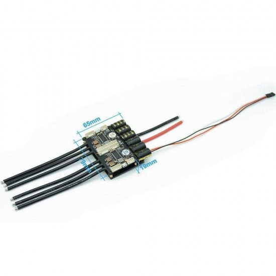 HGLRC-Flipsky Dual FSESC4.20 100A ESC+ Aluminum Heatsink Electric Longboard RC Car/E-bike/E-scooter