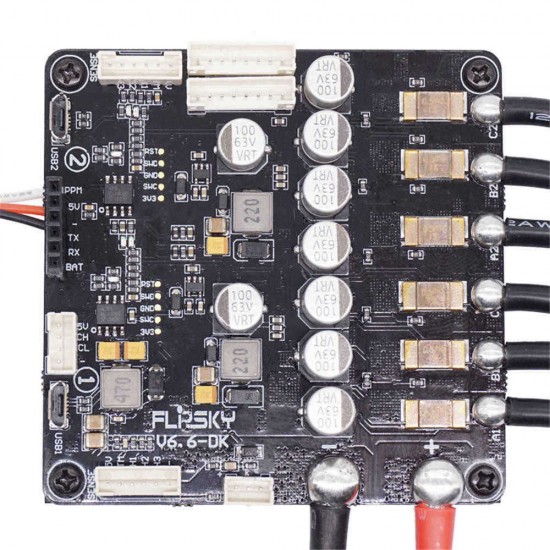 HGLRC-Flipsky Dual FSESC6.6 plus ESC Based on VESC6 Pro Switch for Electric Longboard RC Car/E-bike/E-scooter