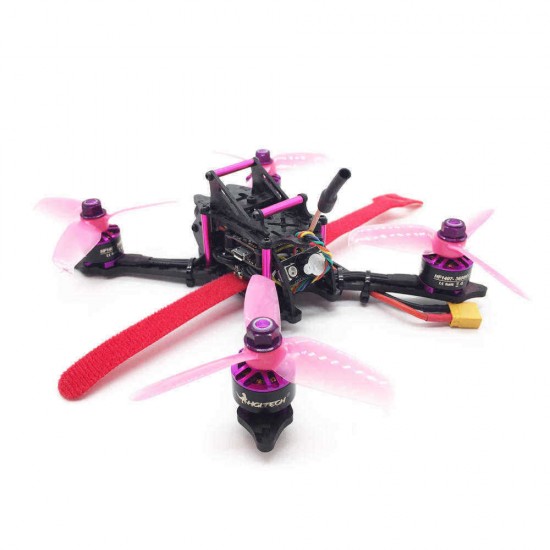 HGLRC XJB-145MM FPV Racing Drone BNF Compatible FrSky XM+ Receiver Omnibus F4 28A 2-4S Blheli_S ESC