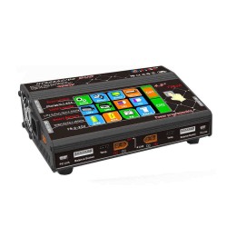 HTRC HT206 DUO AC/DC 2X200W 2X20A 4.3 Inch LCD Touch Screen Dual Battery Balance Charger Discharger