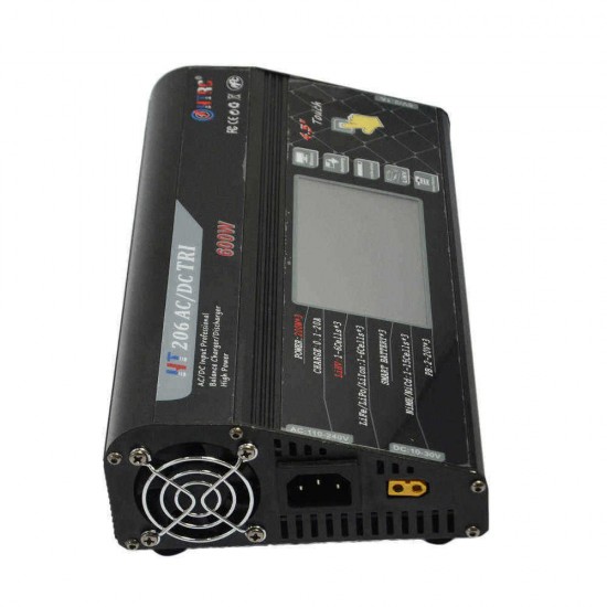 HTRC HT206 TRI AC/DC 3X200W 3X20A 4.3 Inch LCD Touch Screen Battery Balance Charger Discharger