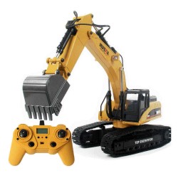 HUINA 580 Excavator RC Car Toys Styling 23 Channel Road Construction All Metal Truck Autos