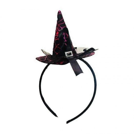 Halloween Party Properties Hair Band Witch Pointy Cap Hat Orange Black Gold Rose Hair Accessories