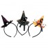 Halloween Party Properties Hair Band Witch Pointy Cap Hat Orange Black Gold Rose Hair Accessories