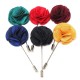 Handmade Fabric Lapel Boutonniere Brooch Pin Men's Accessories