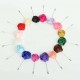 Handmade Lapel Flower Fabric Brooch Stick Pin Men Accessories