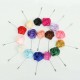 Handmade Lapel Flower Fabric Brooch Stick Pin Men Accessories