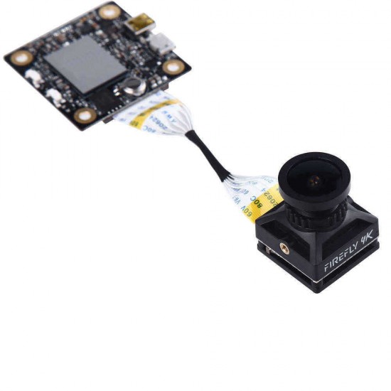 Hawkeye Firefly Split 4K 160 Degree HD Recording DVR Mini FPV Camera WDR Single Board  Built-in Mic Low Latency TV Output for RC Drone Airplane