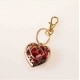 Heart Crystal Pendant Women Necklace Chain Jewelry Keychain