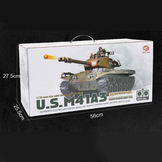 Heng Long 1/16 3839-1 2.4G U.S. M41A3 Wacker Bulldog RC Tank