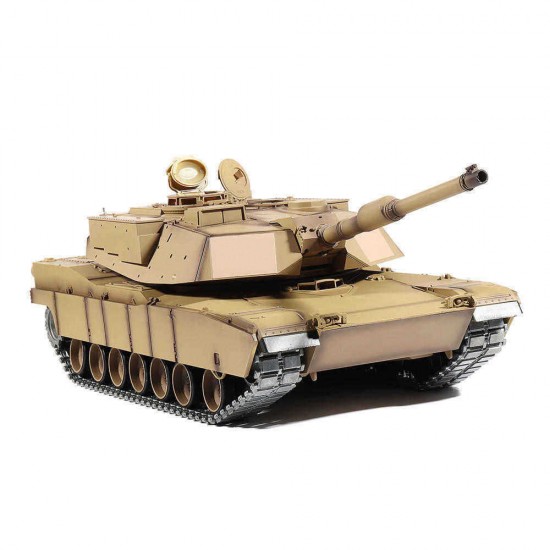 Heng Long 6.0 Version 3918-1 1/16 2.4G M1A2 Rc Car Battle Tank Metal Track with Sound Smoke Toy