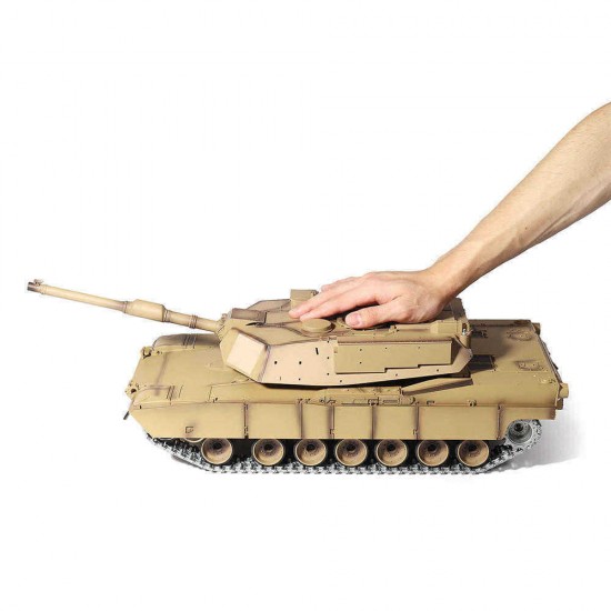 Heng Long 6.0 Version 3918-1 1/16 2.4G M1A2 Rc Car Battle Tank Metal Track with Sound Smoke Toy