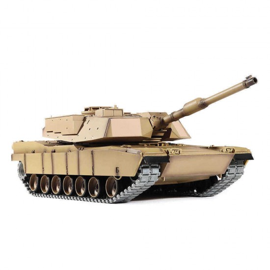 Heng Long 6.0 Version 3918-1 1/16 2.4G M1A2 Rc Car Battle Tank Metal Track with Sound Smoke Toy