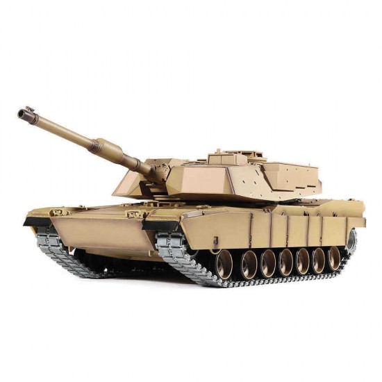 Heng Long 6.0 Version 3918-1 1/16 2.4G M1A2 Rc Car Battle Tank Metal Track with Sound Smoke Toy