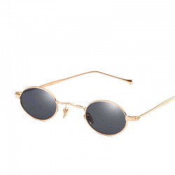 High-definition Visual UV 400 Protection Easy to Clean Small Round Frame Metal Sunglasses