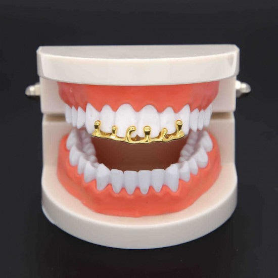 Hip Hop Copper Teeth Decoration Teeth Drip Braces Lower Bottom Cap Tooth Caps Body Jewelry