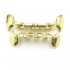 Hip-hop Gold Plated Fangs Teeth Grillz Caps Top&Bottom Grill Unisex