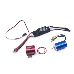 Hobbywing 2S-3S 40A Brushless ESC+2440 4600KV Brushless Motor RC Boat Parts