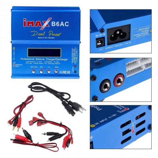 IMAX B6AC 80W 6A Updated Balance Charger Discharge for Lipo/Li-ion/LiFe/NiMh Battery