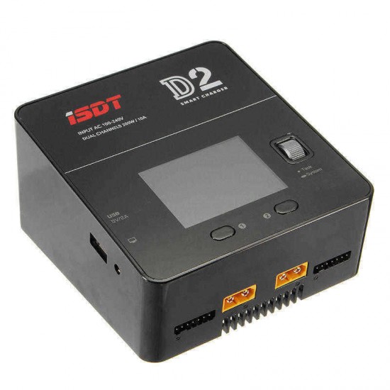 ISDT D2 200W 24A AC Dual Channel Output Smart Battery Balance Charger