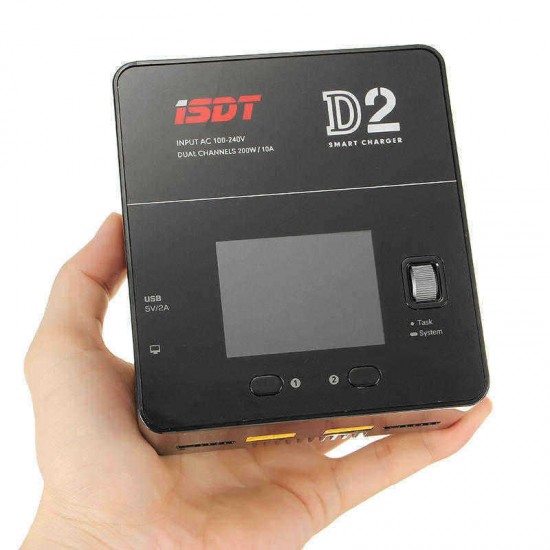 ISDT D2 200W 24A AC Dual Channel Output Smart Battery Balance Charger