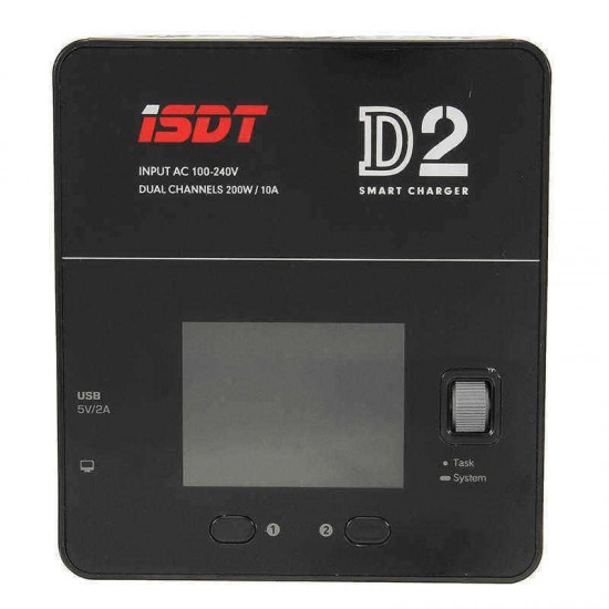 ISDT D2 200W 24A AC Dual Channel Output Smart Battery Balance Charger