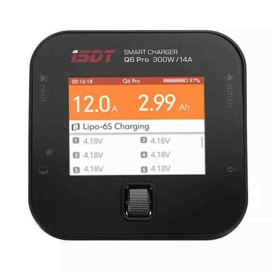 ISDT Q6 Pro BattGo 300W 14A Pocket Battery Balance Charger Discharge With ISDT PC-4860 1-8S Parallel Charging Board