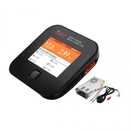 ISDT Q6 Pro BattGo 300W 14A Pocket Lipo Battery Balance Charger With 12V 25A 300W Power Supply