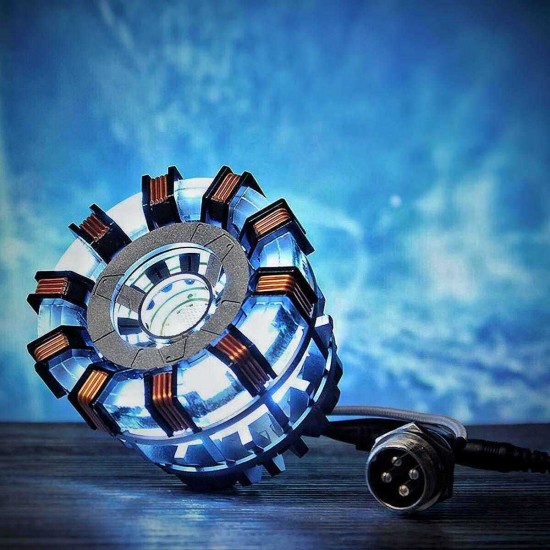 In Stock 1:1 Arc Reactor DIY Model MK2 Led Light Mark Chest Tony Heart Lamp Light DIY Model Science Toy