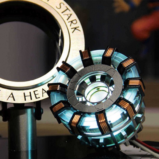 In Stock 1:1 Arc Reactor DIY Model MK2 Led Light Mark Chest Tony Heart Lamp Light DIY Model Science Toy