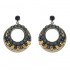 JASSY Ethnic Crystal Round Ear Drop Earring Hoop Statement Earring For Women