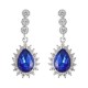 JASSY Zircon Crystal Dangle Earrings 12 Months Birthstone Birthday Stone Earring for Women