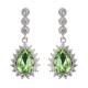 JASSY Zircon Crystal Dangle Earrings 12 Months Birthstone Birthday Stone Earring for Women