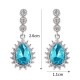 JASSY Zircon Crystal Dangle Earrings 12 Months Birthstone Birthday Stone Earring for Women