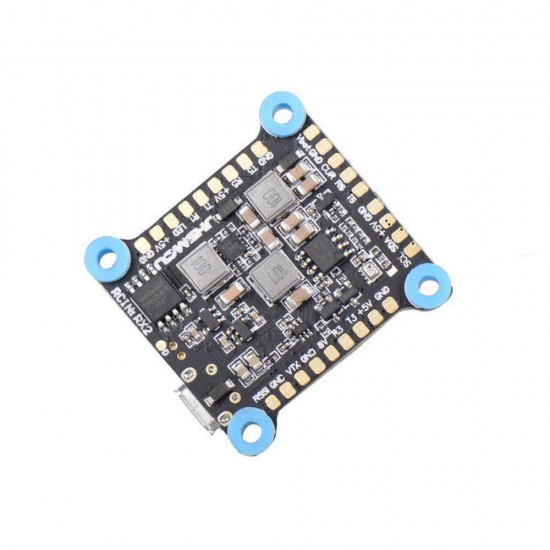 JHEMCU 30.5x30.5mm Dual Gyro F7 Flight Controller AIO OSD 5V 8V BEC & Black Box for RC Drone FPV Racing