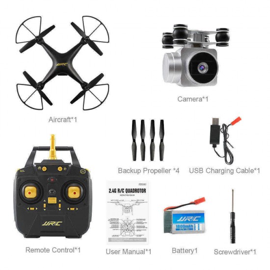 JJRC H68 Bellwether WiFi FPV with 2MP 720P HD Camera 20mins Flight Time RC Drone Quadcopter RTF