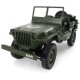 JJRC Q65 2.4G 1/10 Jedi Proportional Control Crawler Military Truck 4WD Off-Road RC Car With Canopy LED Light