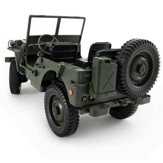 JJRC Q65 2.4G 1/10 Jedi Proportional Control Crawler Military Truck 4WD Off-Road RC Car With Canopy LED Light