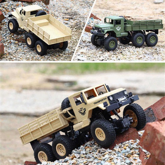 JJRC Q68 Q69 1/18 2.4G 6WD RC Vehicle Off-Road Military Truck Car RTR Model