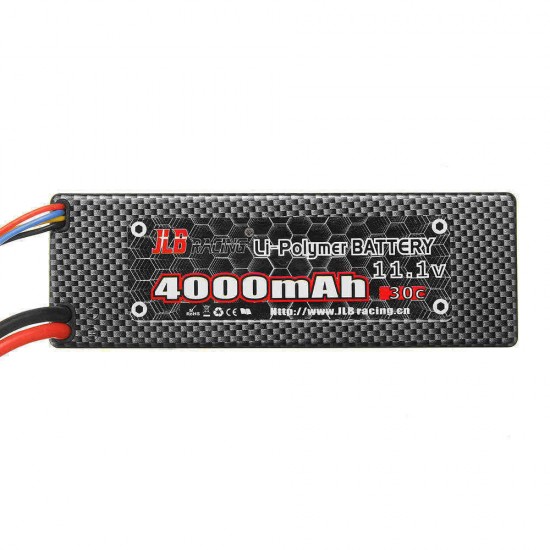 JLB Racing 11.1V 4000mAh 30C 3S Lipo Battery T Plug for 11101 21101 31101 J3 1/10 Rc Car