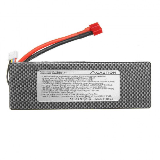 JLB Racing 11.1V 4000mAh 30C 3S Lipo Battery T Plug for 11101 21101 31101 J3 1/10 Rc Car