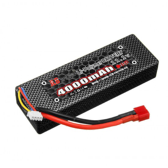 JLB Racing 11.1V 4000mAh 30C 3S Lipo Battery T Plug for 11101 21101 31101 J3 1/10 Rc Car