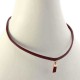 Leather Belt Short Collar Cord Tassel Collar Necklaces