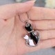 Lovely Cats Heart Pendant Lovers Couple Necklace Chain Jewelry Gift