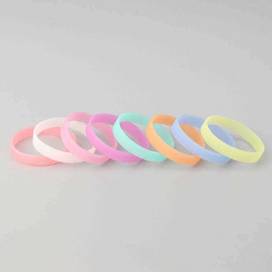 Luminous Multicolor Silicone Bracelet Sports Men Women Bracelets