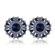 Luxury Crystal Rhinestone Stud Earring Bohemian Flower Charm Colorful Piercing Earrings for Women