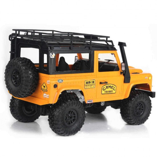 MN-90 1/12 2.4G 4WD Rc Car W/ Front LED Light 2 Body Shell Roof Rack Crawler Monster Truck RTR Toy