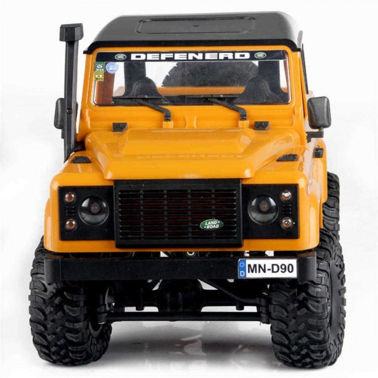 MN-90 1/12 2.4G 4WD Rc Car W/ Front LED Light 2 Body Shell Roof Rack Crawler Monster Truck RTR Toy